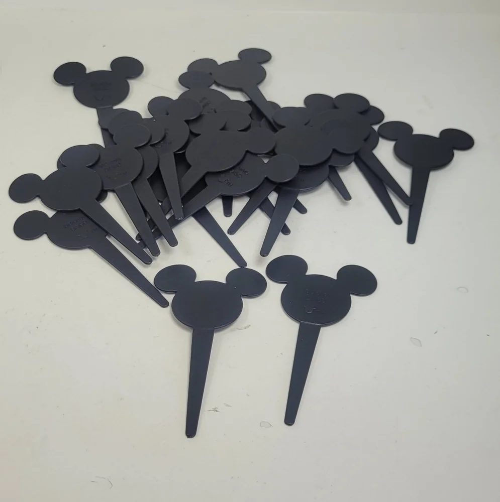 Black Mickey Mouse Ear Cupcake Toppers